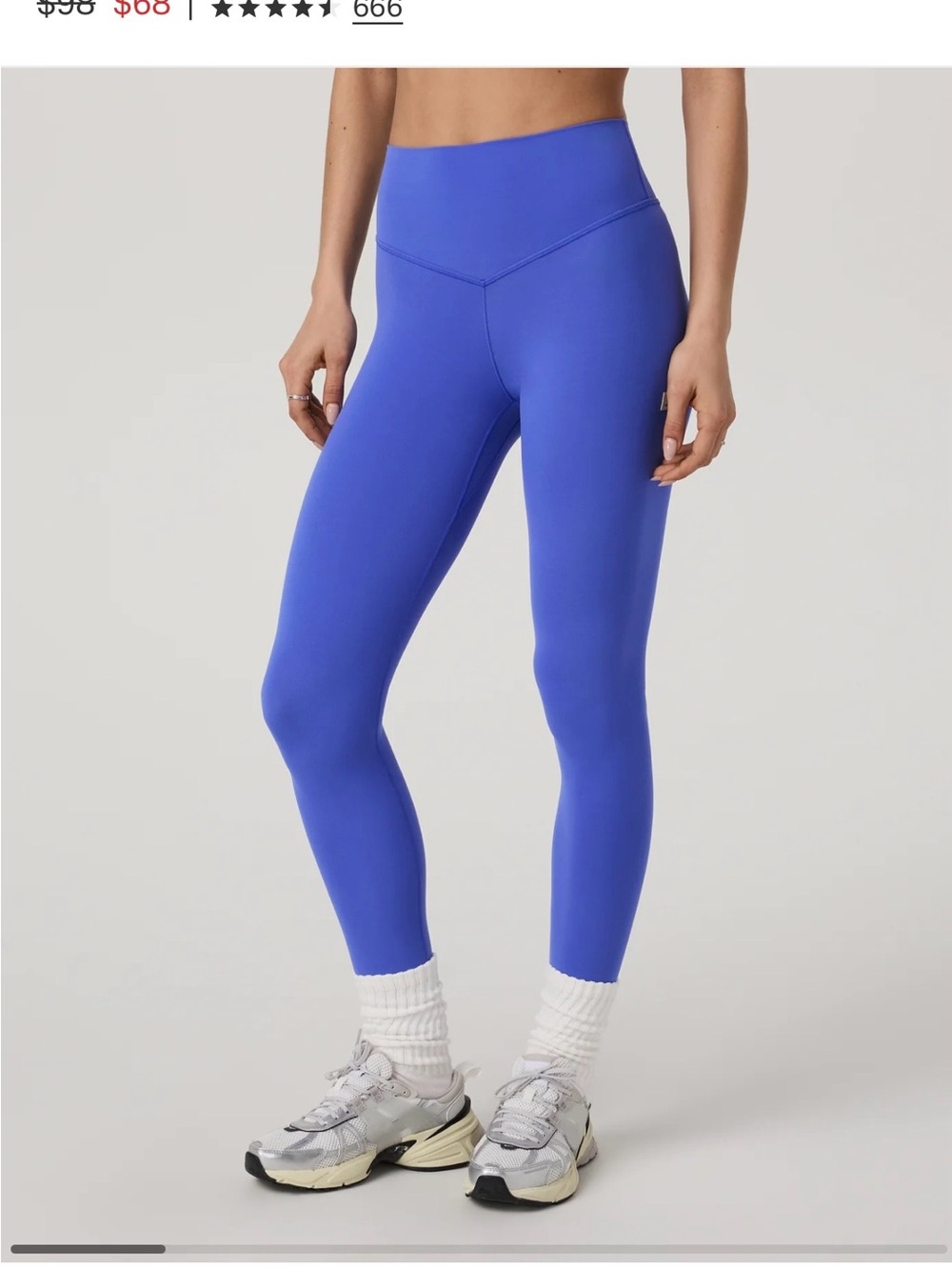 Vuori High-Rise Bright Iris Leggings Large